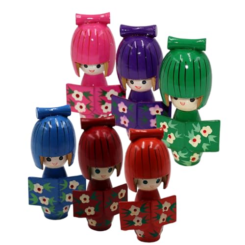 Jubilofex Puppenfiguren,Japanische Kimono Puppen Statuen | 6 Stück Traditionelle Figuren als Sammlerstücke und Dekoration für das Esszimmer, das Wohnzimmer, den Nachttisch und das Studentenwohnheim Jubilofex Puppenfiguren,Japanische Kimono Puppen Statuen | 6 Stück Traditionelle Figuren als Sammlerstücke und Dekoration für das Esszimmer, das Wohnzimmer, den Nachttisch und das Studentenwohnheim von Jubilofex