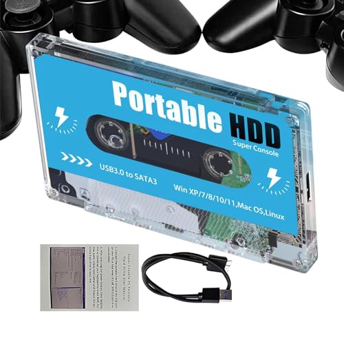 Kassette Für Pocket Super Console – Pocket Super Console – Plug-and-Play-Retro-Videospielkonsole, 70 Klassische Emulatoren, Über 60.000 Spiele – Game Stick, Hohe Multimedia-Schnittstellen-Ausgabe von Jubilofex