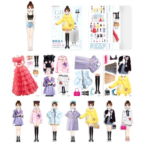 Magnetische Verkleidung – Kleider-Puzzle-Set aus magnetischem Papier | Sieht aus wie Kostüme, Ausschnitte für kreative Outfits für Mädchen, als Geschenk Magnetische Verkleidung – Kleider-Puzzle-Set aus magnetischem Papier | Sieht aus wie Kostüme, Ausschnitte für kreative Outfits für Mädchen, als Geschenk von Jubilofex