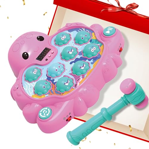 Mole Hammer Toy-Hit-Reaktionsspiel, Light-up-Kleinkindspielzeug | Whack ein elektronisches Mole -Spiel für Kinder, frühes Entwicklungsunterhalt, musikalisches Soundset mit Score -Display, sensorisches Mole Hammer Toy-Hit-Reaktionsspiel, Light-up-Kleinkindspielzeug | Whack ein elektronisches Mole -Spiel für Kinder, frühes Entwicklungsunterhalt, musikalisches Soundset mit Score -Display, sensorisches von Jubilofex