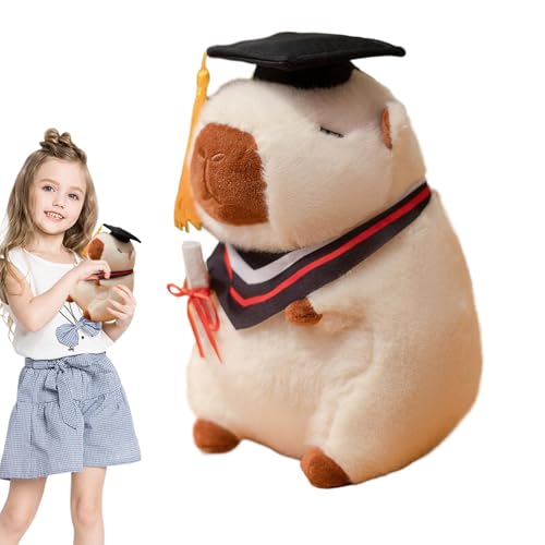 Plüsch Spielzeug Capybara Spielzeug Kissen für Puppen Capybara Studienabschluss | Gefüllte Tiere für die Haut für Sofa, Dekoration für Tabletten, Wohnzimmer, Schlafzimmer Plüsch Spielzeug Capybara Spielzeug Kissen für Puppen Capybara Studienabschluss | Gefüllte Tiere für die Haut für Sofa, Dekoration für Tabletten, Wohnzimmer, Schlafzimmer von Jubilofex