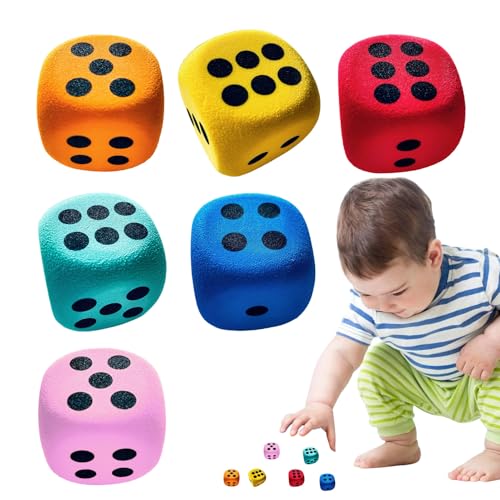Riesenweiche Schaumwürfel - Helle Spielwürfel, Unterrichtswerkzeuge Im Klassenzimmer | Lebendige Zählquadrate Für Schüler, Ruhige Lernrequisiten, Mathematikspielzeug Für Innenräume Für Kleinkind -sens Riesenweiche Schaumwürfel - Helle Spielwürfel, Unterrichtswerkzeuge Im Klassenzimmer | Lebendige Zählquadrate Für Schüler, Ruhige Lernrequisiten, Mathematikspielzeug Für Innenräume Für Kleinkind -sens von Jubilofex