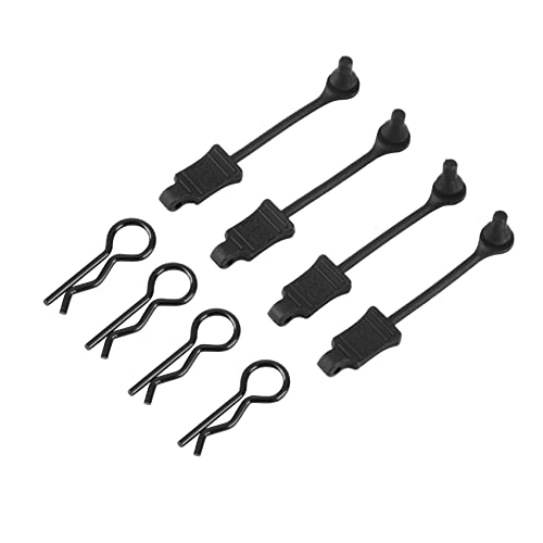 Jufjsfy 4 StüCk Gummi KöRper Clip Halter Schale Festes Schnalle Schloss AR390178 für 1/7 1/8 ARRMA Mojave Limitless Kraton von Jufjsfy