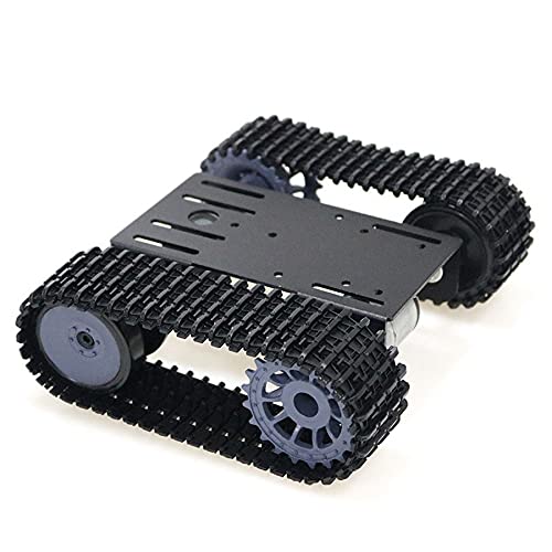 Jufjsfy Smart Tank Car Chassis Tracked Crawler Robot Platform with Dual DC 12V Motor for DIY for T101-P/TP101 von Jufjsfy