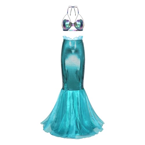 Jugaoge Damen Neckholder Meerjungfrau Top und Lack Leder Optik Rock Fischschuppen Print Tanzrock mit Rüschen Motto Party Gogo Outfits Clubwear Typ J XL Jugaoge Damen Neckholder Meerjungfrau Top und Lack Leder Optik Rock Fischschuppen Print Tanzrock mit Rüschen Motto Party Gogo Outfits Clubwear Typ J XL von Jugaoge