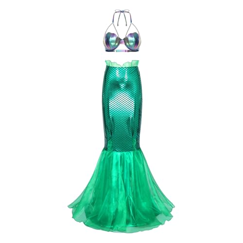 Jugaoge Damen Neckholder Meerjungfrau Top und Lack Leder Optik Rock Fischschuppen Print Tanzrock mit Rüschen Motto Party Gogo Outfits Clubwear Typ K S Jugaoge Damen Neckholder Meerjungfrau Top und Lack Leder Optik Rock Fischschuppen Print Tanzrock mit Rüschen Motto Party Gogo Outfits Clubwear Typ K S von Jugaoge