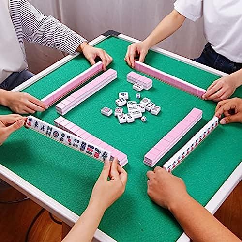 Mini 144 Kacheln, traditionelles chinesisches Mahjong, chinesisches Mahjong-Set, Brettspiel, tragbare Größe und geringes Gewicht, Reisen, Familienfreizeit von JuiShNen