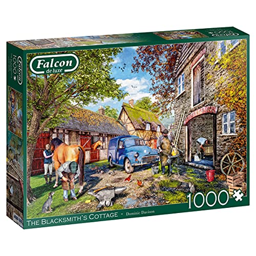 Falcon 11333 The Blacksmith's Cottage-1000 Teile Puzzlespiel, Mehrfarben von Jumbo