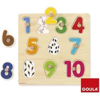 Goula Holzpuzzle Zahlen, 10-teilig Zahlenpuzzle Goula Holzpuzzle Zahlen, 10-teilig Zahlenpuzzle von Jumbo Spiele GmbH