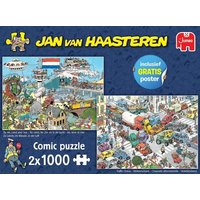 Jumbo Spiele - Jan van Haasteren - Verkehrschaos & TBD, 2x 1000 Teile von Jumbo Spiele