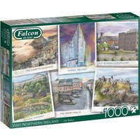 Jumbo 1110500239 - Falcon, Alla Badsar, Visit Northern Ireland, Puzzle, 1000 Teile von Jumbo Spiele