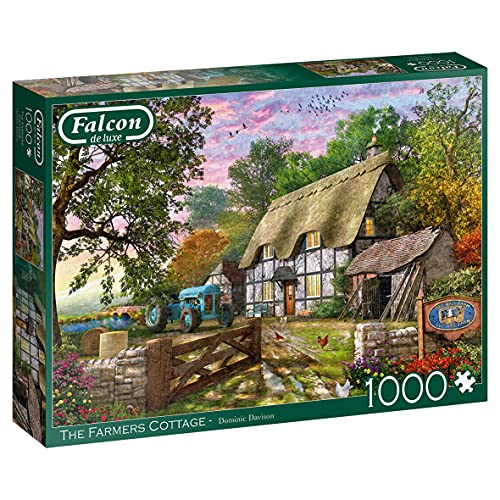 Jumbo 11278 The Farmer's Cottage Falcon de Luxe Tiere Puzzle, Mehrfarbig von Jumbo