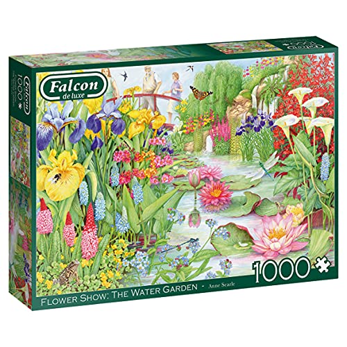 Jumbo 11282 Flower Show: The Water Garden-1000 Teile Wasser Puzzlespiel, Mehrfarben von Jumbo