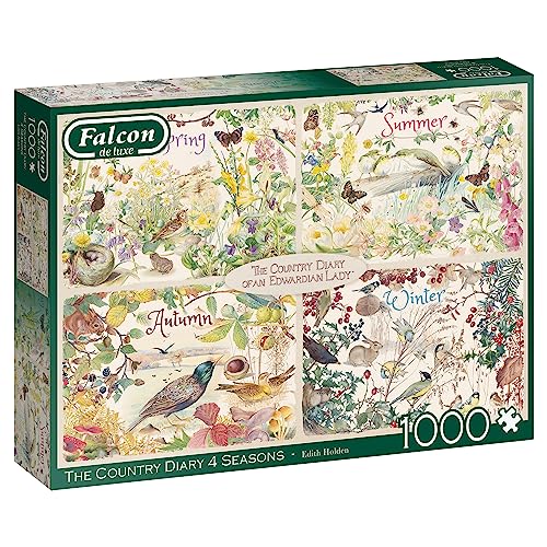 Falcon 11307 The Country Daury 4 Seasons-1000 Teile de Luxe Puzzlespiel, Mehrfarben von Jumbo