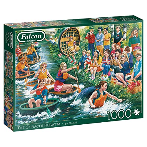 Falcon 11338 The Coracle Regatta-1000 Teile de Luxe Puzzlespiel, Mehrfarben von Jumbo