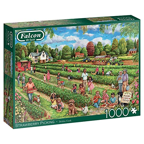 Falcon 11340 Picking-1000 Teile NEU Strawberry Puzzlespiel, Mehrfarben von Jumbo