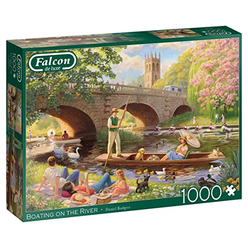 Jumbo Spiele 11348 Boating on The River 1000 Teile Puzzlespiel, Mehrfarbig, Einheitsgröße von Jumbo