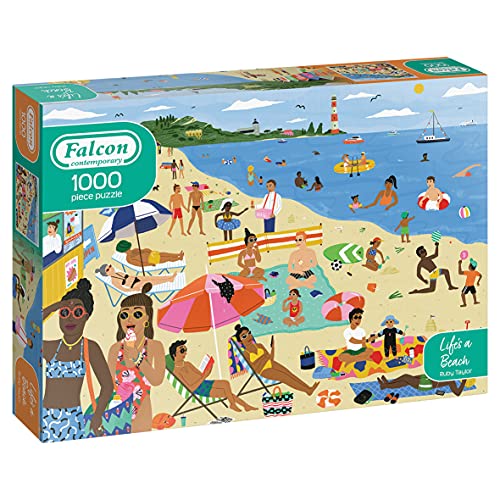 Jumbo 11362 Falcon Contemporary 1000 Teile Lifes a Beach, Mehrfarbig von Jumbo