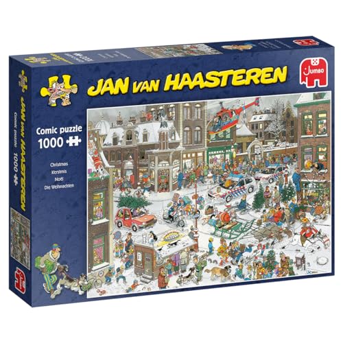 Jumbo Spiele Jan van Haasteren Die Weihnachten - Puzzle 1000 Teile, Multi Kleuren von Jumbo