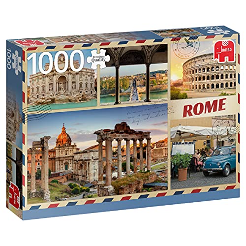 Jumbo 18862 Grüße aus Rom-1000 Teile Disney Puzzlespiel, Mehrfarben von Disney