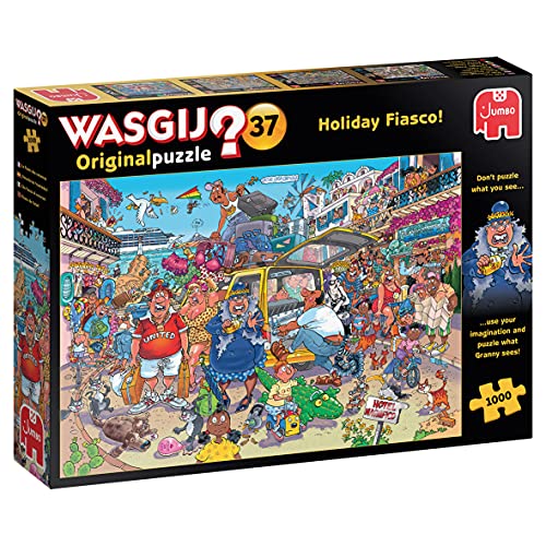 Jumbo 25004 Wasgij Original 37-Holiday Fiasco-1000 Teile Zubehör, Keine von Jumbo