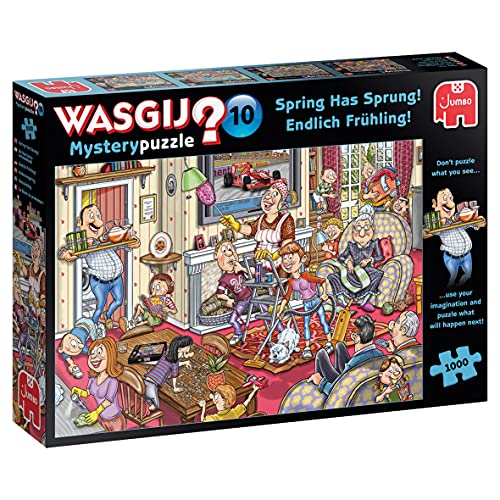 Jumbo 81905 Wasgij Mystery 10 Endlich Frühling! 1000 Teile Puzzle von Jumbo