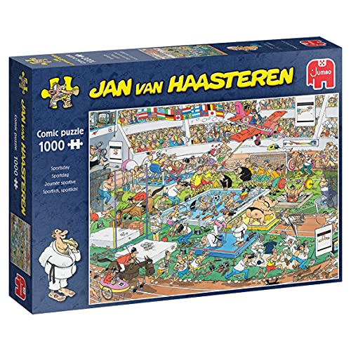 Jumbo 81906 Jan Van Haasteren Sportlich, sportlich! 1000 Teile Puzzle von Jumbo
