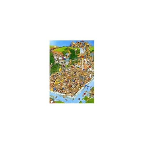 Jumbo Spiele 82037 - Fun Around The Pool von Jan Van Haasteren, Puzzle, 1000 Teile von Jumbo