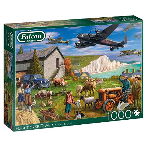 Jan van Haasteren Jumbo Spiele Falcon Flight Over Dover 1000 Teile - Puzzle für Erwachsene, Muliti von Jumbo