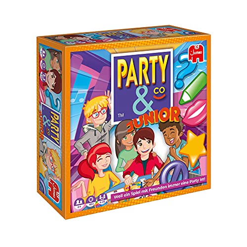 Jumbo - Party & Co. Junior Multi-Test-Brettspiel, 2 bis 8 Spieler, ab 8 Jahren, Spiel auf Deutsch von Jumbo