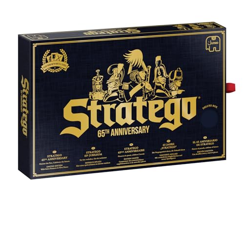 Jumbo Spiele GmbH JUM19945 Stratego – 65 Jahre Jubiläumsversion Strategiespiele, 5 x 16 x 24, Blau von Jumbo