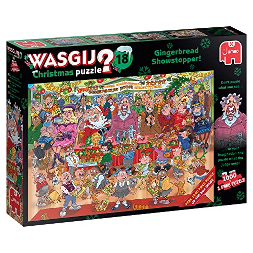 Wasgij, Christmas 18 - Lebkuchen Showstopper!, Puzzle 1000 Teile Erwachsene von Jumbo