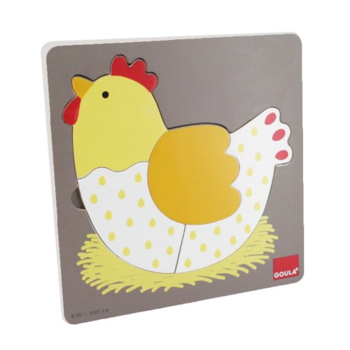 Jumbo Spiele Goula 3 Stufen Huhn (Kinderpuzzle) von Goula