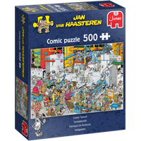 JUMBO 19025 Puzzle Jan van Haasteren - Süßigkeiten Fabrik - 500 Teile von Jumbo