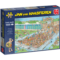 JUMBO 20039 Puzzle Jan van Haasteren - Ab in den Pool - 1000 Teile von Jumbo