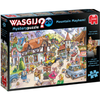 JUMBO 25002 Puzzle Wasgij Mystery 20 - Idylle in den Bergen! - 1000 Teile von Jumbo