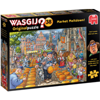 JUMBO 25010 Wasgij Original 38 - Market Meltdown! - 1000 Teile von Jumbo