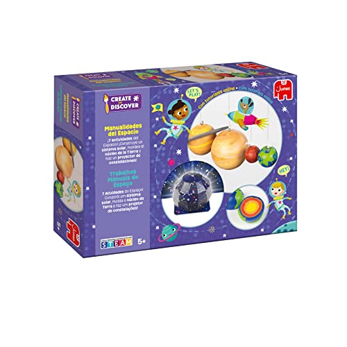 Jumbo Create & Discover – Space – Bastelset für Kinder – ab 5 Jahren – Spanisch von Jumbo