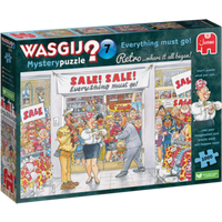 JUMBO SPIELE 1110100018 Puzzle 1000 Teile Wasgij Retro Mystery 7 - Alles muss raus! von Jumbo