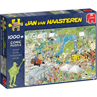 JUMBO SPIELE 19074 Puzzle 1000 Teile Jan van Haasteren - Das TV-Studio von Jumbo