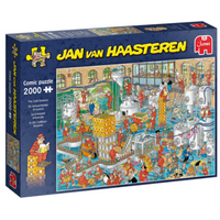 JUMBO SPIELE 20064 Puzzle 2000 Teile Jan van Haasteren - Craftbierbrauerei von Jumbo