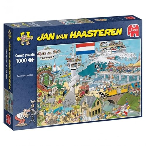 Jan Van Haasteren – Zu Land Luft und Meer – 1000 Teile Puzzle (81912) von Jumbo