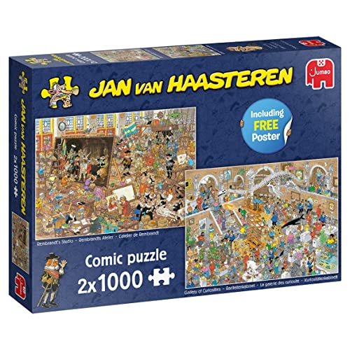 Jan van Haasteren Jumbo Spiele Jan van Haasteren Ausflug ins Museum - Puzzle 2x1000 Teile von Jan van Haasteren