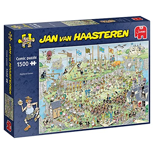 Jan van Haasteren Puzzle 1500 Teile - Highland Games – ab 12 Jahren – Comic Puzzle von Jumbo