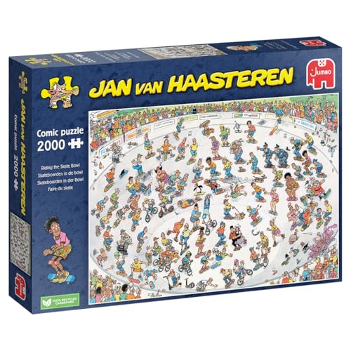 Jumbo 1110100324 Puzzle, blau/lila, Hoogte: 2mm von Jumbo