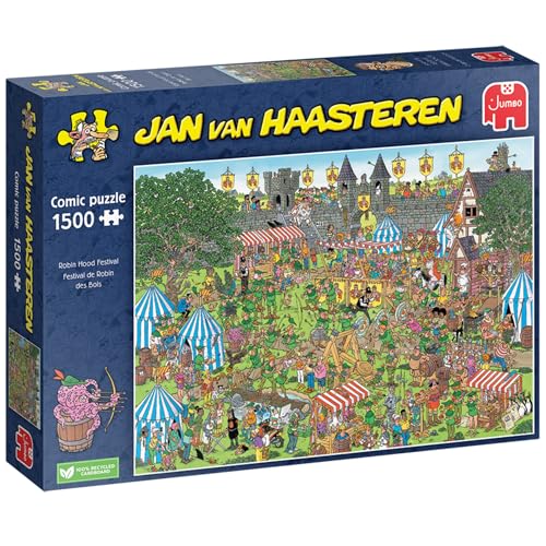 Jumbo 1110100317 Robin Hood Festival 1500 pcs Puzzlespiel, Mehrfarbig von Jumbo