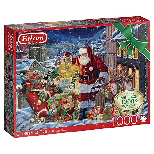 Jumbo 1110500131 Weihnachtsmann 2 x 1000 Teile Puzzle von Jumbo