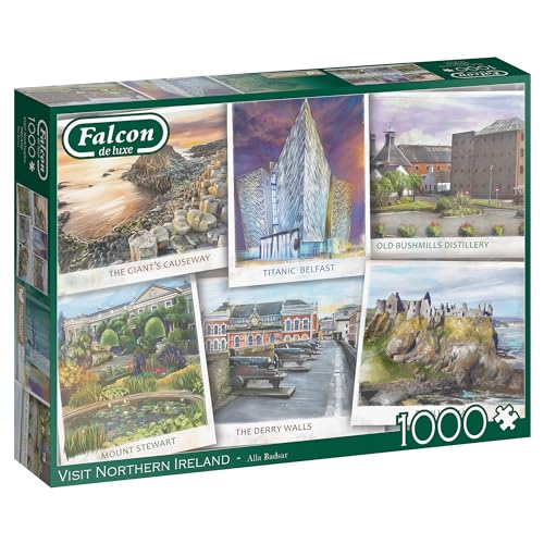 Falcon Puzzle - Besuchen Sie Nordirland - 1000 Teile von Jumbo