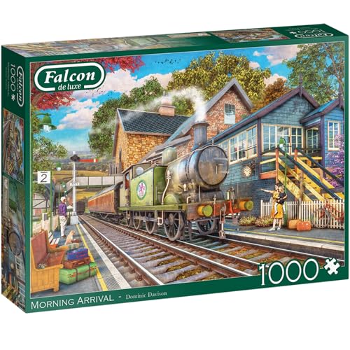 Jumbo 1110500248 Morning Arrival-1000 stukjes Puzzel Puzzle, blau/lila von Jumbo