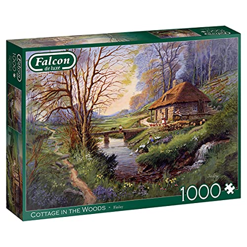 Jumbo 11243 Cottage in The Woods Puzzle, Mehrfarbig von Jumbo